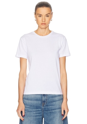 GRLFRND Small Tee in White - White. Size M (also in XXS).