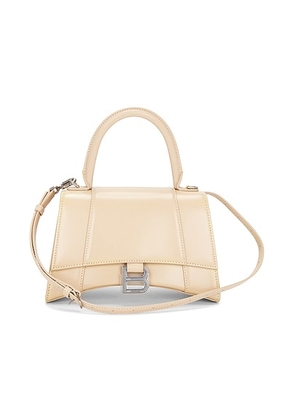 balenciaga Balenciaga Small Hourglass Top Handle Bag in Light Beige - Cream. Size all.