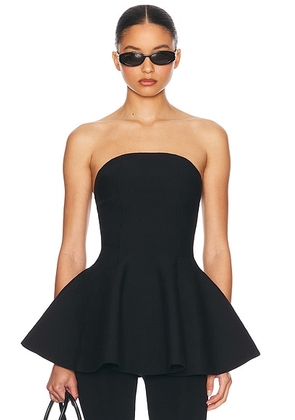 Helsa Maude Knit Top in Black - Black. Size M (also in S, XS, XXS).