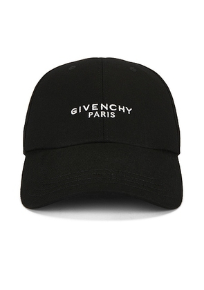 Givenchy Curved Cap in Black - Black. Size all.