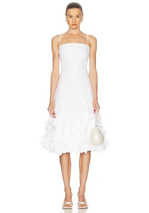 SIMKHAI Bella Floral Dress in White - White. Size 4 (also in 6).