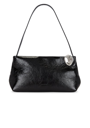 Jil Sander Jewel Zip Shoulder Bag in Black - Black. Size all.