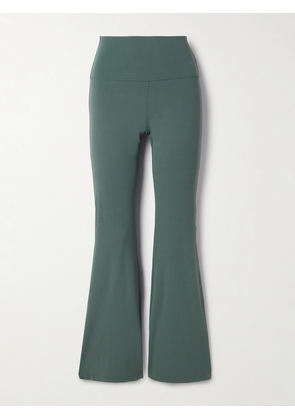 Nike - Zenvy Stretch-jersey Flared Leggings - Green - x small,small,medium,large,x large