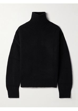SASUPHI - Oversized Cutout Ribbed Cashmere Turtleneck Sweater - Black - IT36,IT38,IT40,IT42,IT44,IT46