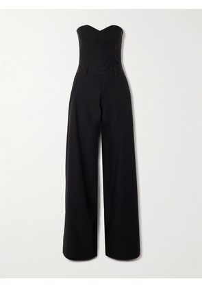 Rivet Utility - Dynamite Strapless Stretch-twill Jumpsuit - Black - x small,small,medium,large,x large