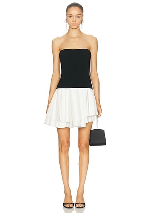 SIMKHAI Isabelle Mini Dress in Black Multi - Black. Size L (also in M, S, XS).