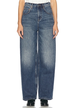 GRLFRND Enya Drop Rise Jeans in Park City - Denim-Dark. Size 24 (also in 25, 26, 27, 28, 29, 30, 31).