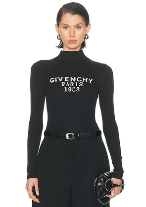 Givenchy High Neck Bodysuit Top in Black - Black. Size M (also in L, XS).
