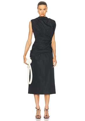 Jil Sander Sleeveless Maxi Dress in Black - Black. Size 40 (also in 34, 38, 42).