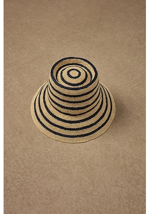 Janessa Leone for FWRD Harbor in Navy & Natural - Neutral. Size M (also in S).