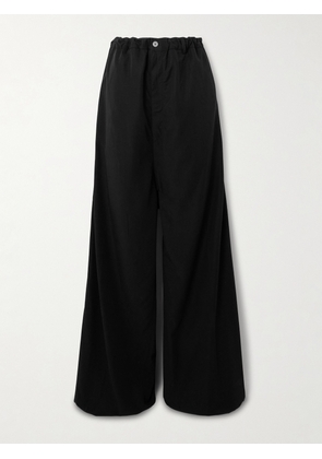 Balenciaga - Lyocell-poplin Wide-leg Pants - Black - XXS,XS,S,M