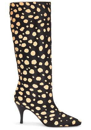 HERBERT LEVINE Two-Faced 80 Boot in Ponylike Multicolor - Black. Size 36 (also in 36.5, 37, 39.5, 40, 41).