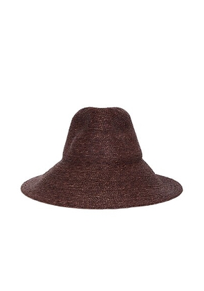 Janessa Leone Colette Hat in Chocolate - Brown. Size S (also in L).