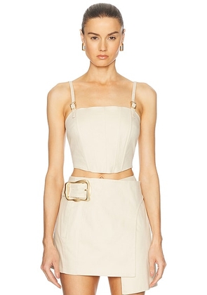 Cult Gaia Loren Top in Beach - Beige. Size L (also in M).