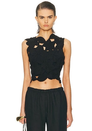 Cult Gaia Harrington Top in Black - Black. Size L (also in M).