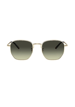 Oliver Peoples Kerney Sun Sunglasses in Gold - Metallic Gold. Size all.