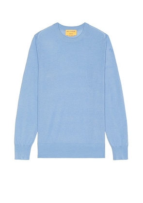 Guest In Residence Airy True Crew Neck Sweater in French Blue - Blue. Size S (also in ).