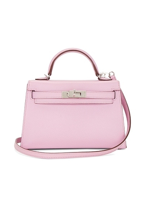 hermes Hermes Epsom Kelly 20 Handbag in Mauve Sylvestre - Rose. Size all.
