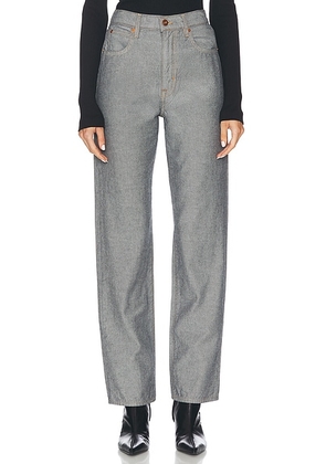 SLVRLAKE London Straight Leg Jeans in Night Reverse - Grey. Size 27 (also in ).