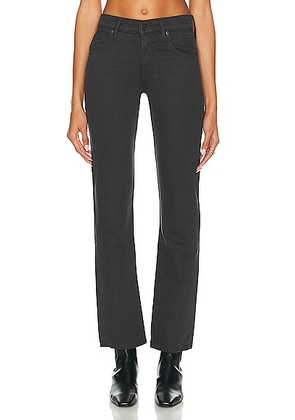 MOTHER SNACKS! The Down Low Sweet Tooth Skimp Jeans in Faded Black - Black. Size 25 (also in 26, 27, 28, 29, 30, 32).