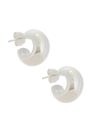 Lie Studio Simone Earrings in Silver - Metallic Silver. Size all.