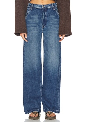 MOTHER The Stud Finder Sneak Jeans in Dream Team - Denim-Medium. Size 24 (also in 27, 30).