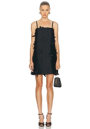 Jil Sander Bow Pressed Mini Dress in Black - Black. Size 36 (also in 34, 38).