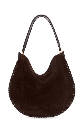 Isabel Marant Oskan Hobo Soft Bag in Coffee - Brown. Size all.