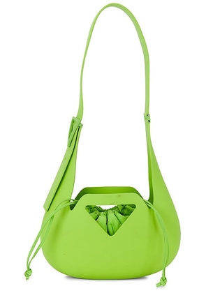 bottega veneta Bottega Veneta Small Moulded Shoulder Bag in Acid Green - Green. Size all.