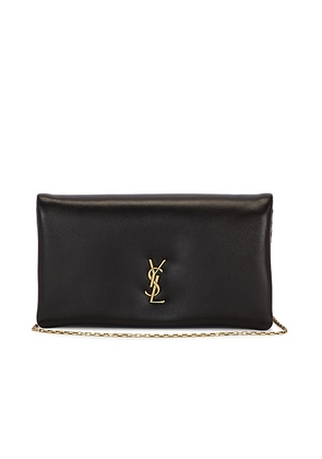 saint laurent Saint Laurent Large Bi-fold Wallet On Chain in Nero - Black. Size all.