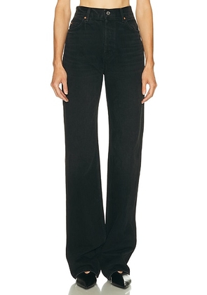 GRLFRND Graham High Rise Straight in San Fernando Rd - Black. Size 24 (also in 23, 26, 27, 29, 31).