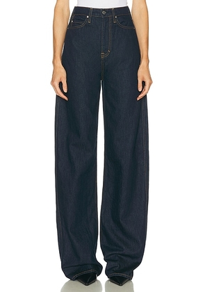 GRLFRND Austen High Rise Curve in Alvarado St - Blue. Size 23 (also in ).