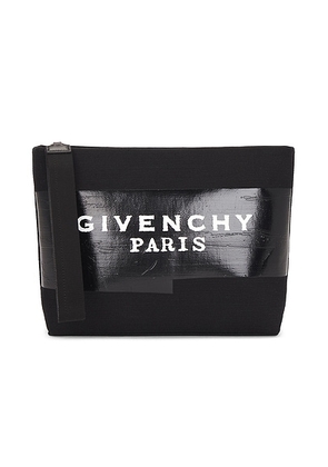 Givenchy Logo Pouch in Black - Black. Size all.