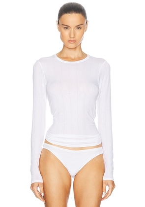 Negative Underwear Whipped Long Sleeve in White - White. Size XS (also in ).