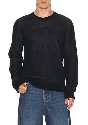 Givenchy Crewneck Sweater Ottoman Detail in Dark Navy - Navy. Size M (also in ).