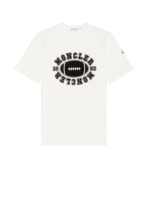 Moncler Graphic Tee in White - White. Size L (also in M, XL/1X).