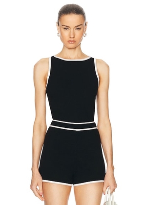 L'Academie by Marianna Lida Tank Top in Black - Black. Size M (also in L, S, XL).