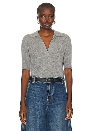KHAITE Shrunken Jo Sweater in Warm Grey - Grey. Size M (also in ).