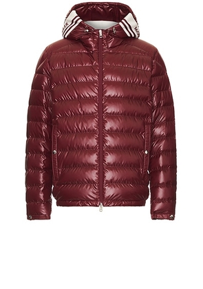 Moncler Cornour Jacket in Soft Burgundy - Burgundy. Size 1 (also in 2).