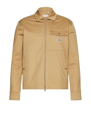Moncler Overshirt in Caramel - Brown. Size L (also in ).
