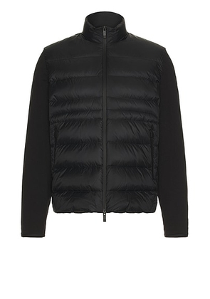 Moncler Zip Up Cardigan in Black - Black. Size S (also in ).