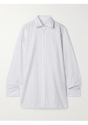 Maison Margiela - Oversized Striped Cotton Shirt - White - 41,42,37,43,39
