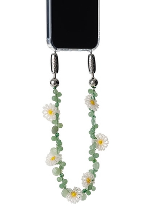 Ossa For FWRD Daisy Gemstone Wristlet in Daisy - Green. Size all.