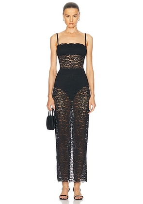 L'Academie by Marianna Hollis Maxi Dress in Black - Black. Size L (also in M).