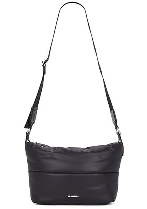 Jil Sander Padded Crossbody Bag in Black - Black. Size all.