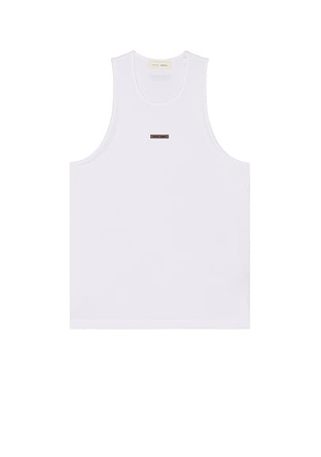 Fear of God ESSENTIALS Vintage Fit Tank in Bright White - White. Size XL/1X (also in ).