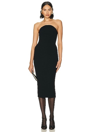 KHAITE Rumer Dress in Black - Black. Size L (also in ).