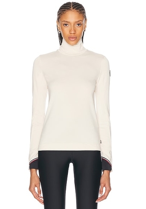 Moncler Grenoble Long Sleeve Turtleneck Top in Beige - Cream. Size 3/L (also in ).