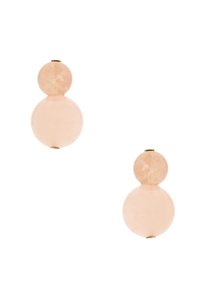 Jennifer Behr Cara Earrings in Rose Quartz - Rose. Size all.