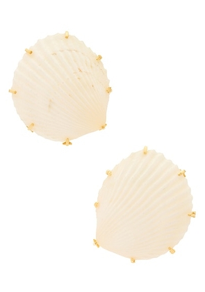 Jennifer Behr Deryn Earrings in Dove - Ivory. Size all.